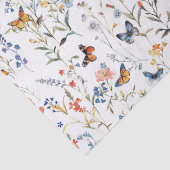 Aquarel wilde bloem vlinder Verpakking Tissuepapier (Detail)