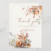 Aquarel wilde bloemen Baby shower Kaart (Voorkant / Achterkant)