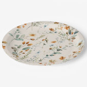 Aquarel wildflower boho stijl party papieren bordje (Gekanteld)