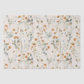 Aquarel wildflower boho tissuepapier (Voorkant)