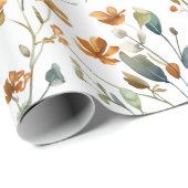 Aquarel wildflower bruiloft cadeaupapier (Rol Hoek)