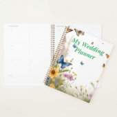 Aquarel Wildflower Vlinder, Huwelijksplanner Planner (Display)