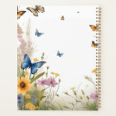 Aquarel Wildflower Vlinder, Huwelijksplanner Planner (Achterkant)
