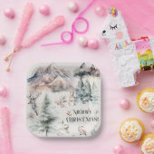 Aquarel Winter Christmas Paper Bord (Feest)