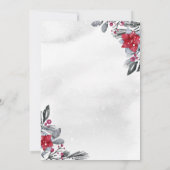 Aquarel Winter Pinguïn Baby Shower Uitnodiging (Achterkant)