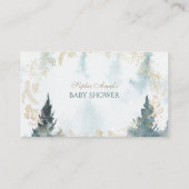 Aquarel Winter Scenery Gouden Boeken voor Baby Informatiekaartje (Achterkant)