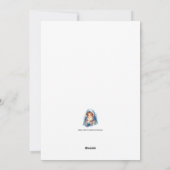 Aquarel Winterbos Sneeuw Plat Kerstkaart (Achterkant)