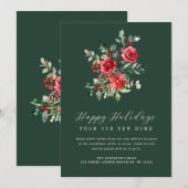 aquarel winterloof aankondigingskaart feestdagenkaart (Voorkant / Achterkant)