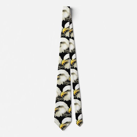 Aquarel Witkoparend Vogel Dier Natuur Kunst Stropdas (Voorkant)