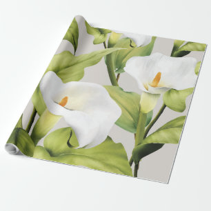 Aquarel Witte Lelie 3 Cadeaupapier