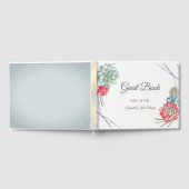Aquarel Woestijn Rode Succulenten Gastenboek (Volledig)