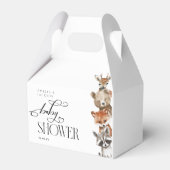 Aquarel Woodland Animals Minimalisme Bedankdoosjes (Voorkant Zijde)