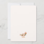 Aquarel Wreath Uitnodiging Geschilderd (Achterkant)