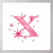 Aquarel X Poster (Voorkant)