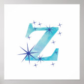 Aquarel Z Poster (Voorkant)