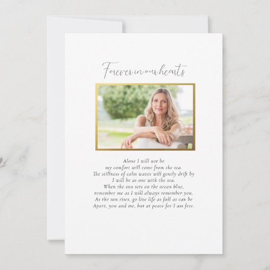 Aquarel Zanderig Strand Foton van een viering van Kaart (Achterkant)