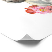 Aquarel Zebra, Safari Kinderkamer Decoratie, Kinde Poster (Hoek)