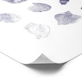 Aquarel Zee Shell nautische kunst Poster (Hoek)