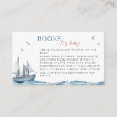 Aquarel Zeemansbabyboek voor babyjongens Informatiekaartje (Voorkant)
