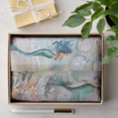 Aquarel Zeemeerminnen voor Oesterschelpen Decoupag Tissuepapier (Geschenk)
