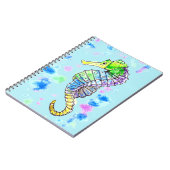 Aquarel zeepaardje notitieboek (Linkerzijde)