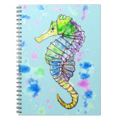 Aquarel zeepaardje notitieboek (Voorkant)