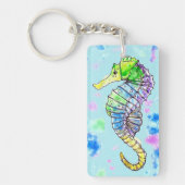 Aquarel zeepaardje sleutelhanger (Voorkant)