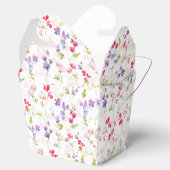 Aquarel Zoete Erwten bloemig Bedankdoosjes (Geopend)