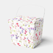 Aquarel Zoete Erwten bloemig Bedankdoosjes (Voorkant Zijde)