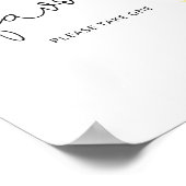 Aquarel zonnebloem favorieten, neem er een poster (Hoek)