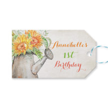Aquarel Zonnebloemen Gietkan Geschenk Bedankt