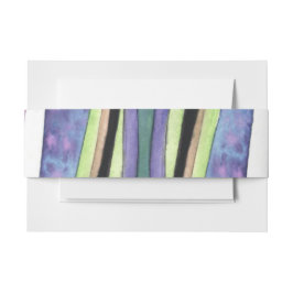 AQUAREL ZONSONDERGANG Bat Mitzvah Wrap Band Uitnodigingen Wikkel