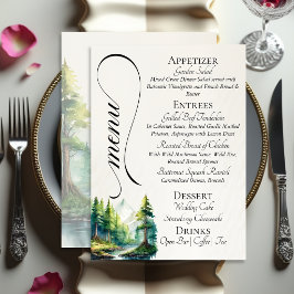 Aquarelbergen & Monogram Menu