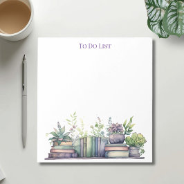 Aquarelboeken en takenlijst voor planten notitieblok