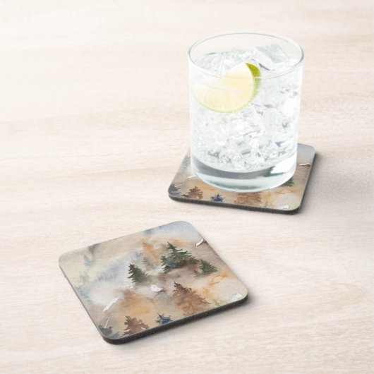 Aquarelbos Bier Onderzetter (Rechterzijde)