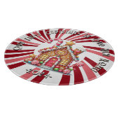 AquarelEerste kerst Nieuwe Huis Snijplank (Hoek)