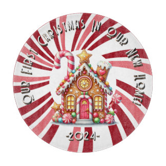 AquarelEerste kerst Nieuwe Huis Snijplank