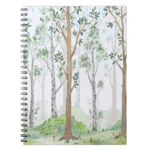 Aquarelillustratie-Sprookjesbos. Kinderen i Notitieboek