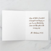 Aquarelillustratie van een vintage kerstkaart kaart (Binnen)