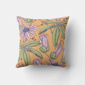 Aquarelillustratie van geperste bloemen kussen (Achterkant)