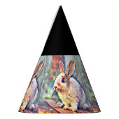 aquarell bunny feesthoedjes (Links)