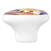 aquarell bunny keramische knop (Zijkant)