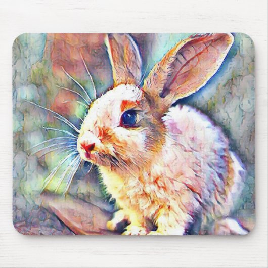 aquarell bunny muismat (Voorkant)
