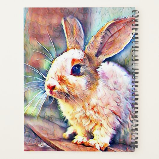 aquarell bunny planner (Achterkant)