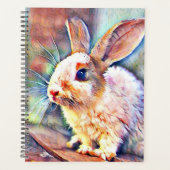 aquarell bunny planner (Voorkant)