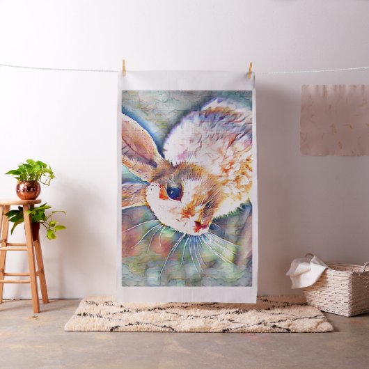 aquarell bunny stof (Voorbeeld)
