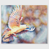 aquarell dove cadeaupapier (Vlak)