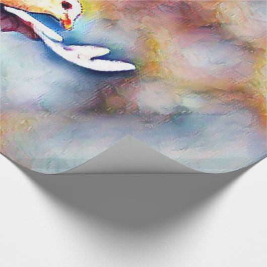 aquarell dove cadeaupapier (Hoek)