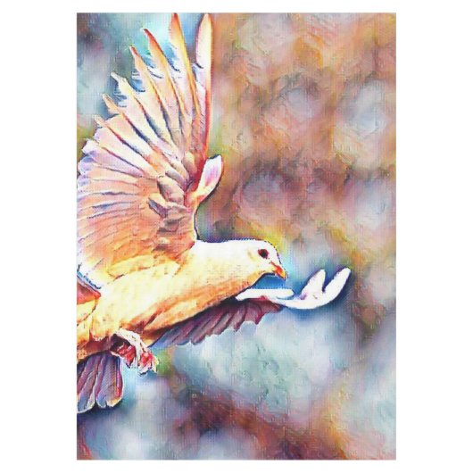 aquarell dove tafelkleed (Voorkant)