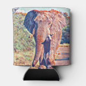 aquarell elephant blikjeskoeler (Achterkant)